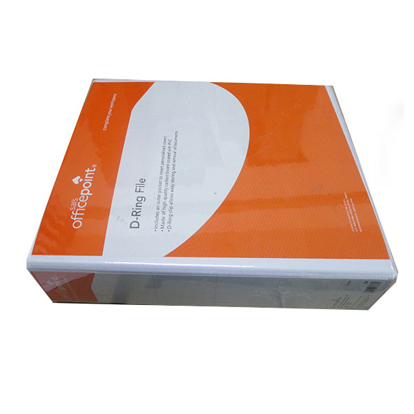 2-Ring Ring Binder White Office Point 2.5"