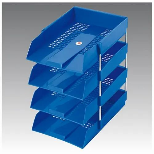 Plastic Document Tray A4 Blue FG