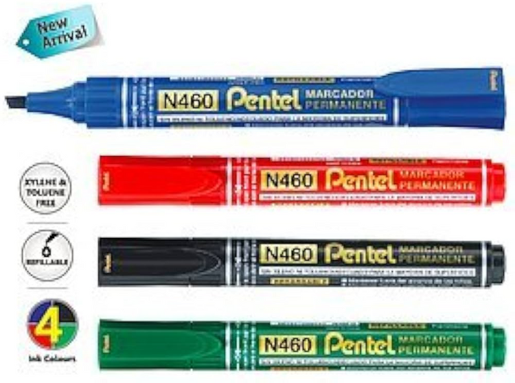 Permanent Marker Chisel Blue Pentel N460