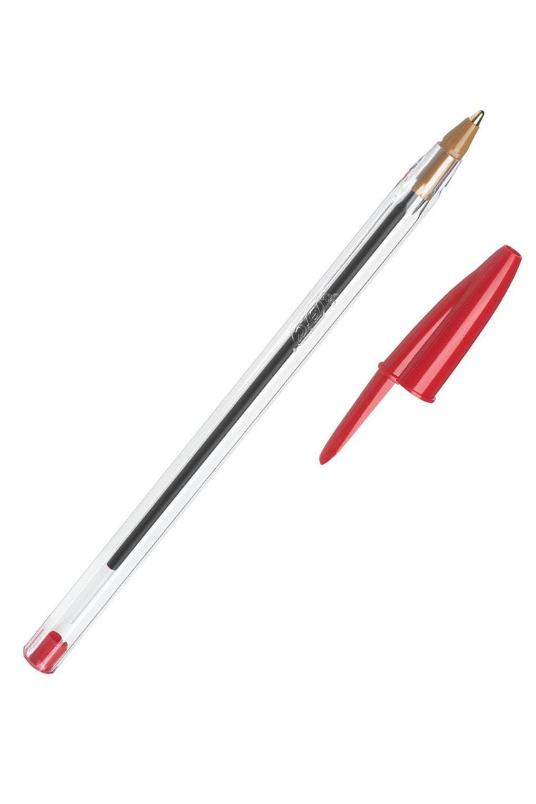 Ball Point Pen Medium Red Bic Cristal