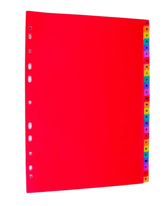 A-Z Index File Divider PVC Assorted Gem A4