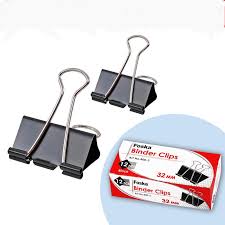 Binder Clip 32mm Black Foska