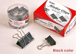 Binder Clip 41mm Black Foska