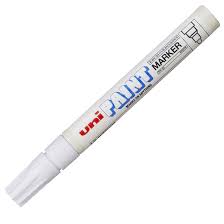 Paint Marker White Uni Bullet Tip