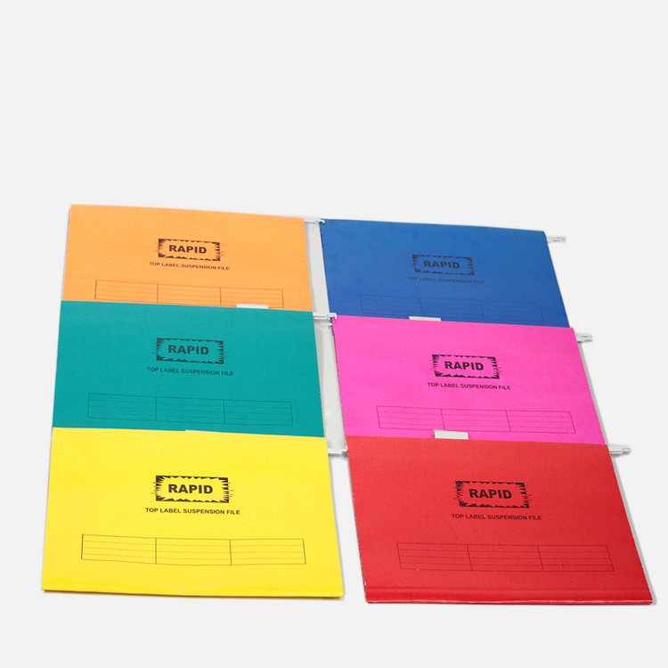 Manilla Suspension File Top Label Assorted Rapid