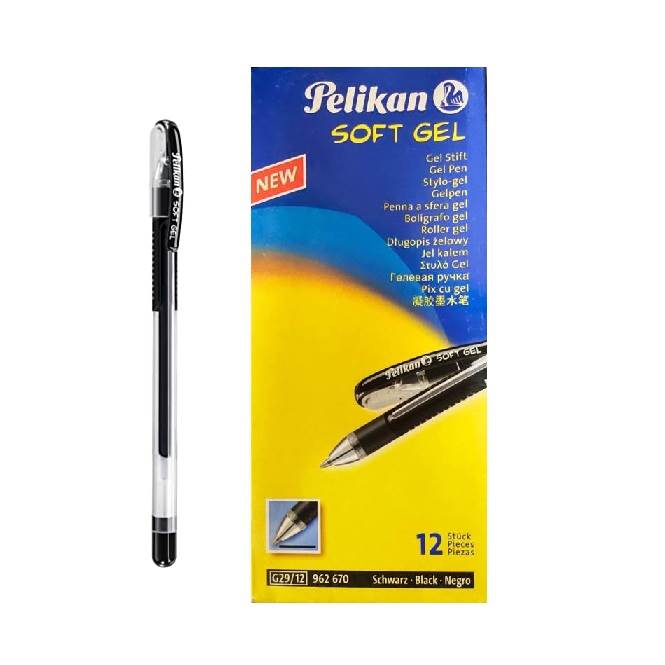 Gel Pen Soft Gel Medium Black Pelikan