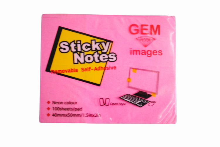 Post It Pad Small Coloured Gem
