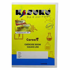 Single Line Exercise Book Chipboard 120 pgs 162mmx203mm Kasuku