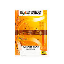 Single Line Exercise Book Chipboard 200 pgs A4 Kasuku