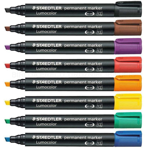 Permanent Marker Chisel Tip Blue Staedtler