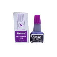Stamp Pad Ink Violet Horse
