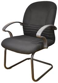 Visitor Chair Black PU Seat