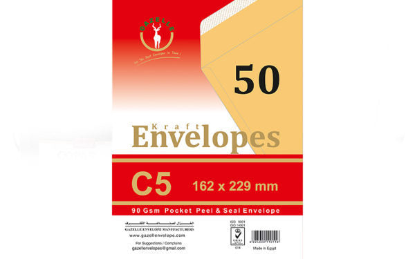 Peal and Seal Pocket Envelope C5 Kraft Gazelle