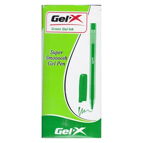 Gel Pen Fine 0.6mm Green Gel X