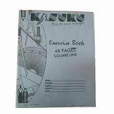 Square Ruled Exercise Book Chipboard Cover 48 pgs 162mmx203mm Kartasi