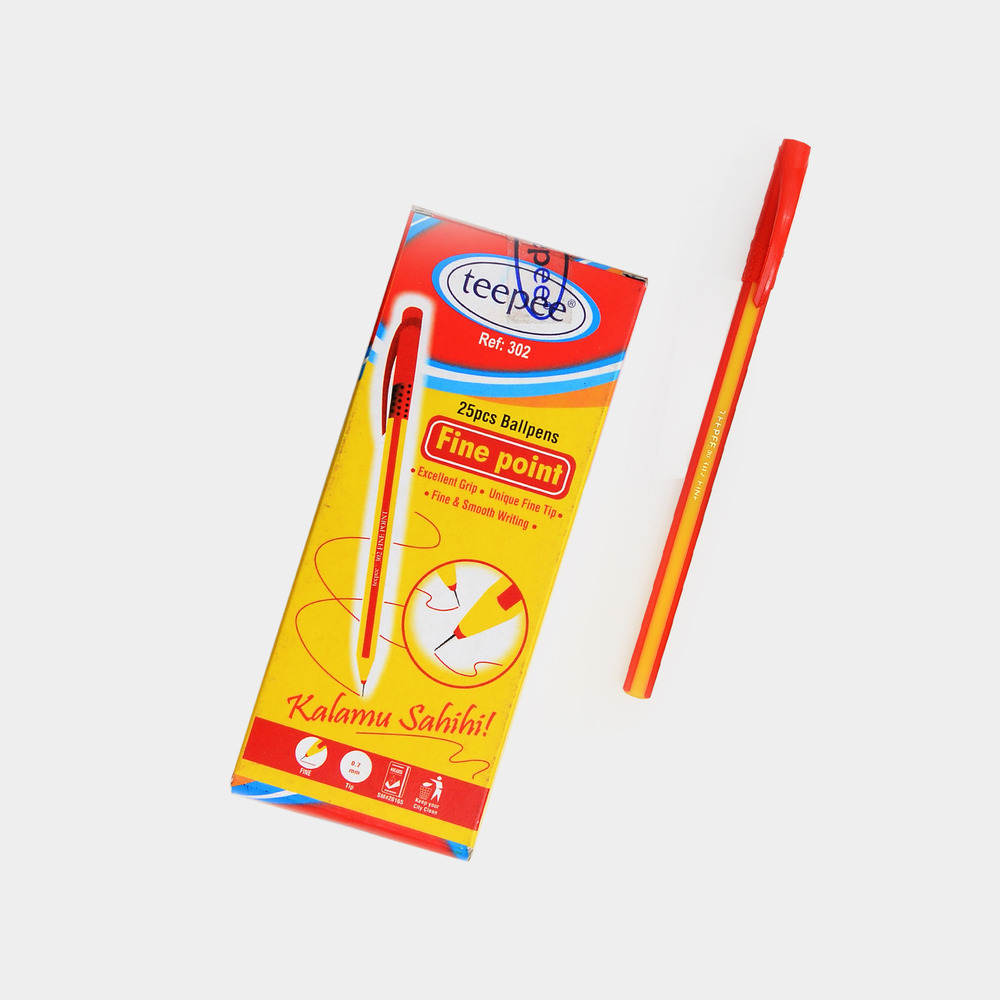 Ball Point Pen Fine Red Teepee