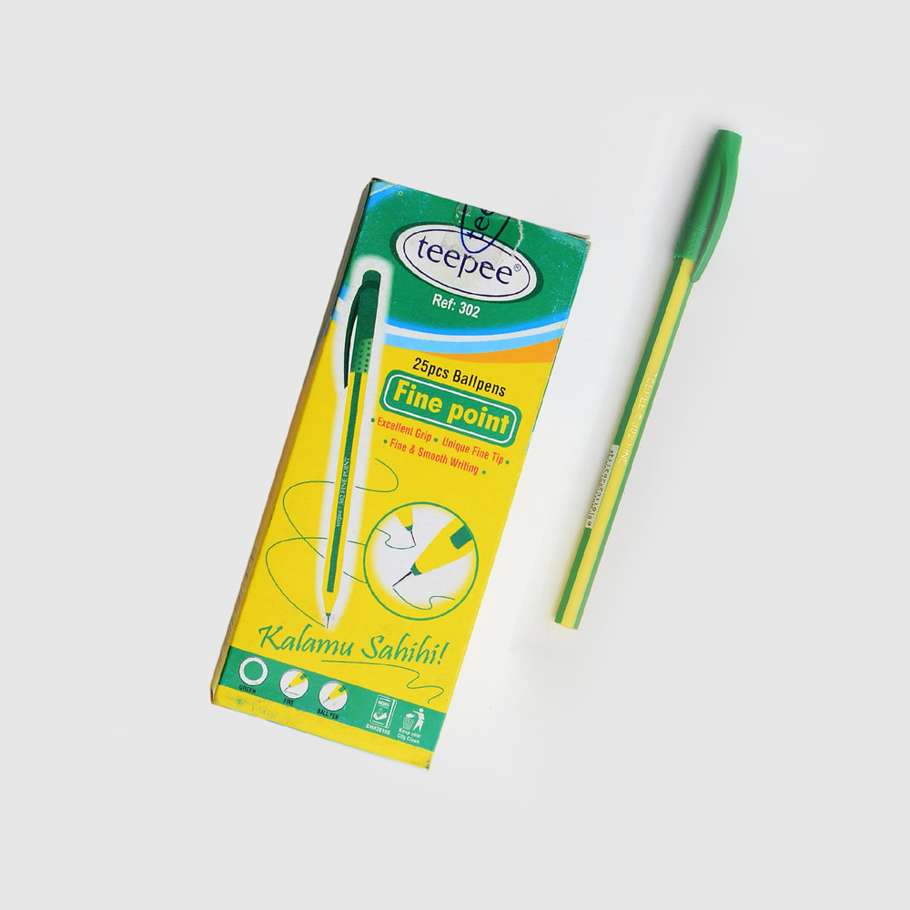 Ball Point Pen Fine Green Teepee