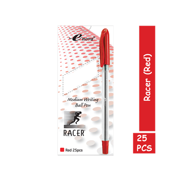 Ball Point Pen Medium Red Racer