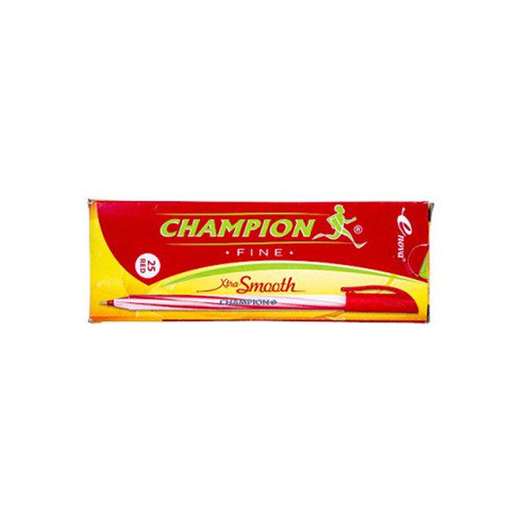 Ball Point Pen Fine Red Champion