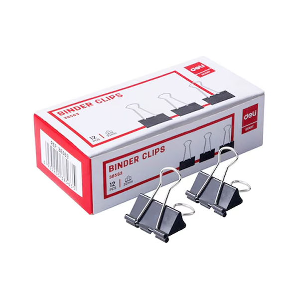 Binder Clip 32mm Black Foska