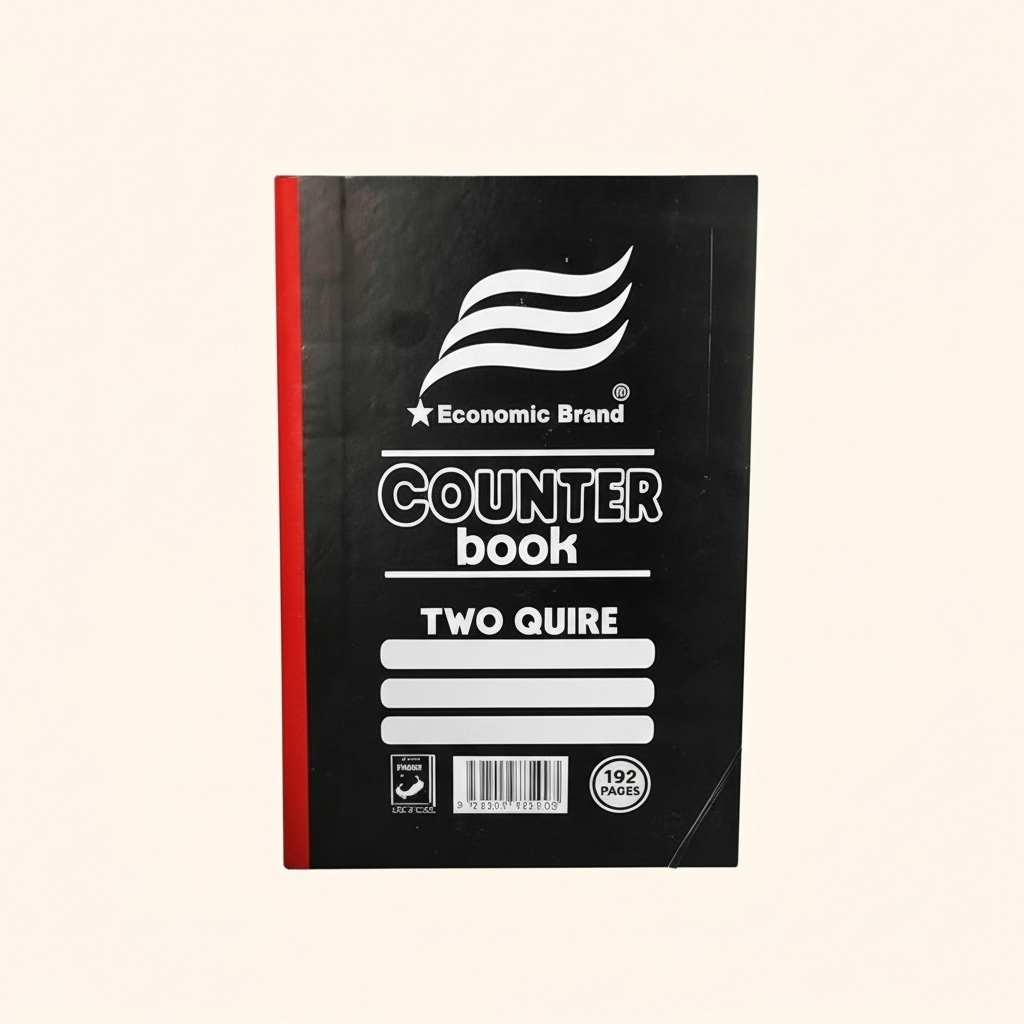 Counter Book Half Size Economic 2 Quire
