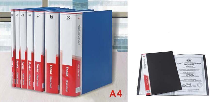 Display Book Foska 100 pockets Clear