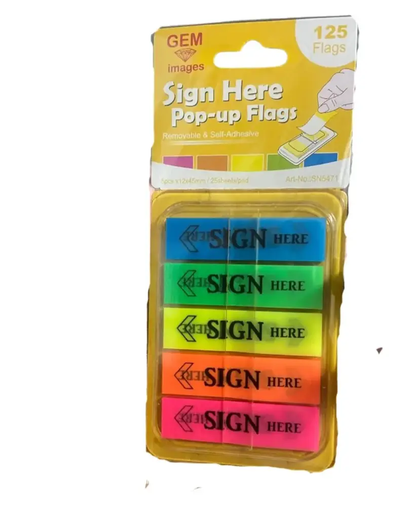 Sign Here Label 