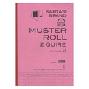 Muster Roll Book 2 Quire Economic A4