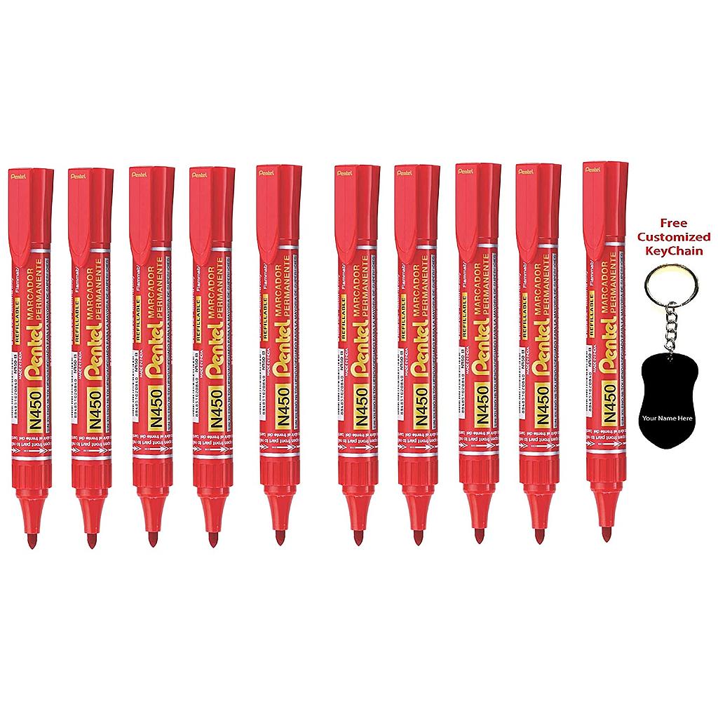 Permanent Marker Bullet  Red Pentel N450