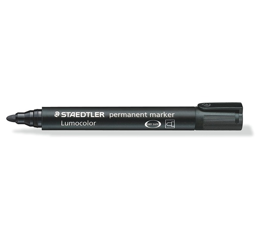Permanent Marker Bullet Tip Black Staedtler