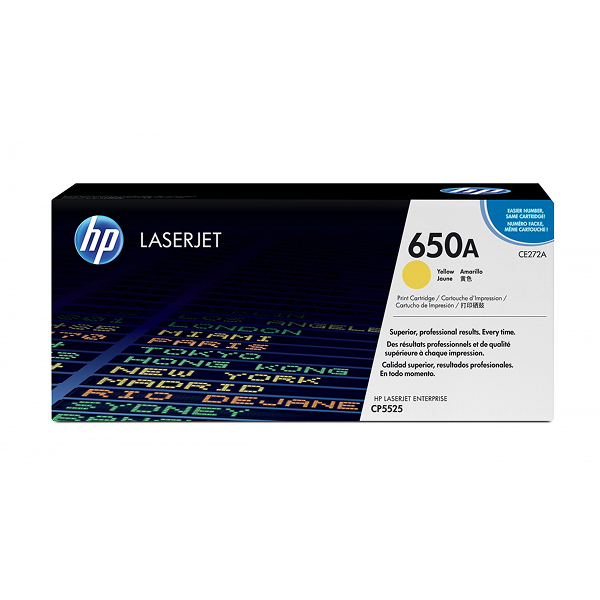 Toner HP 650A Yellow