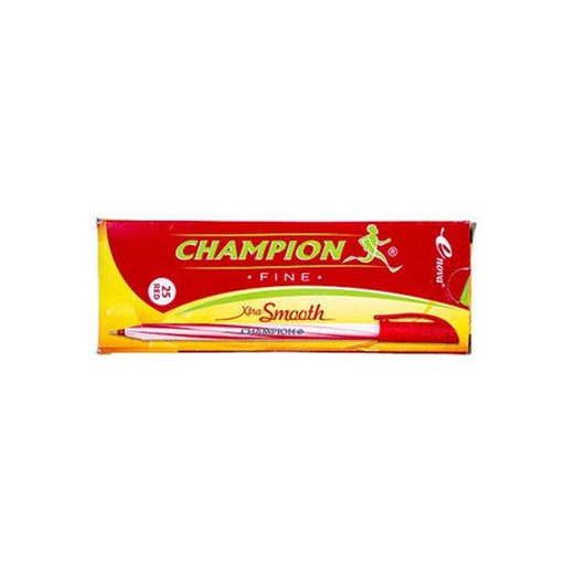 Ball Point Pen Fine Red Champion