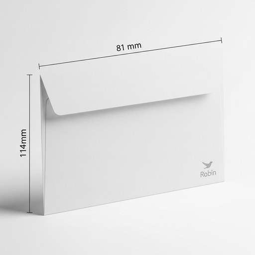 [EC76WC1] Banker Envelope C7/6 White Robin