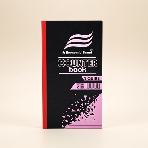 Counter Book Half Size Economic 3 Quire