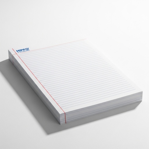 Ruled Paper A4 Hippo
