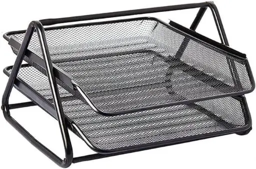 [JS3001] Mesh Document Tray Black 2 Tier