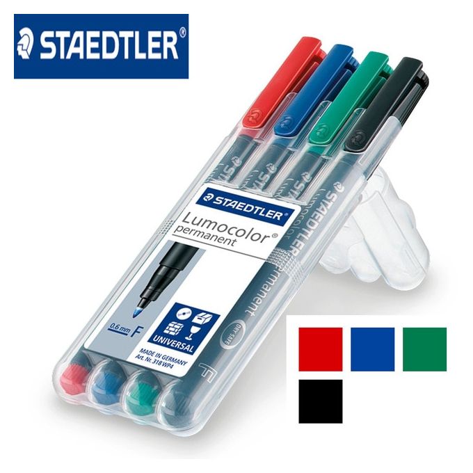 Permanent Marker Pen Fine Black Staedtler