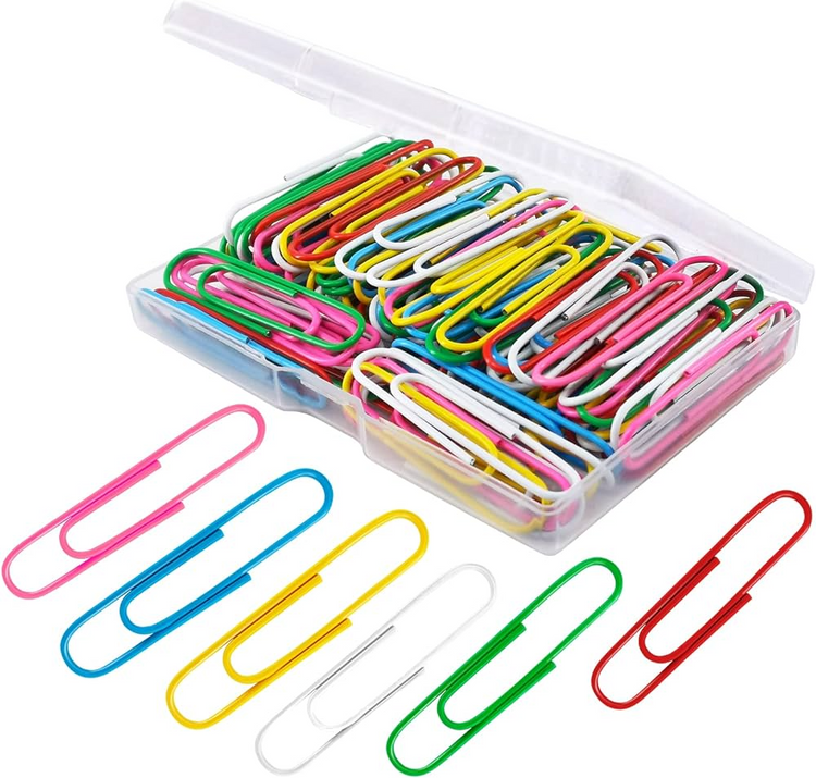 Paper Clips 50mm Assorted Hong Yue