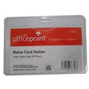 ID Card Holder Vertical Soft Casing Clear,Blue Office Point