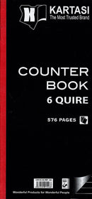 Counter Book Half Size Kartasi 6 Quire