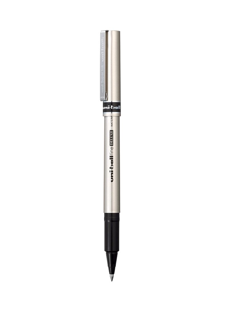 Rollerball Pen Fine 0.7mm Black Uni-ball Deluxe