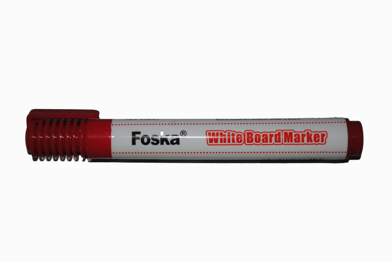 Whiteboard Marker Bullet Tip Red Foska