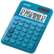 Desk Calculator Casio Blue